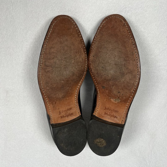 JOHNSTON & MURPHY Limited Leather Burgundy Kiltie Tassel Wingtip Loafer USA Sz 9 main image 8